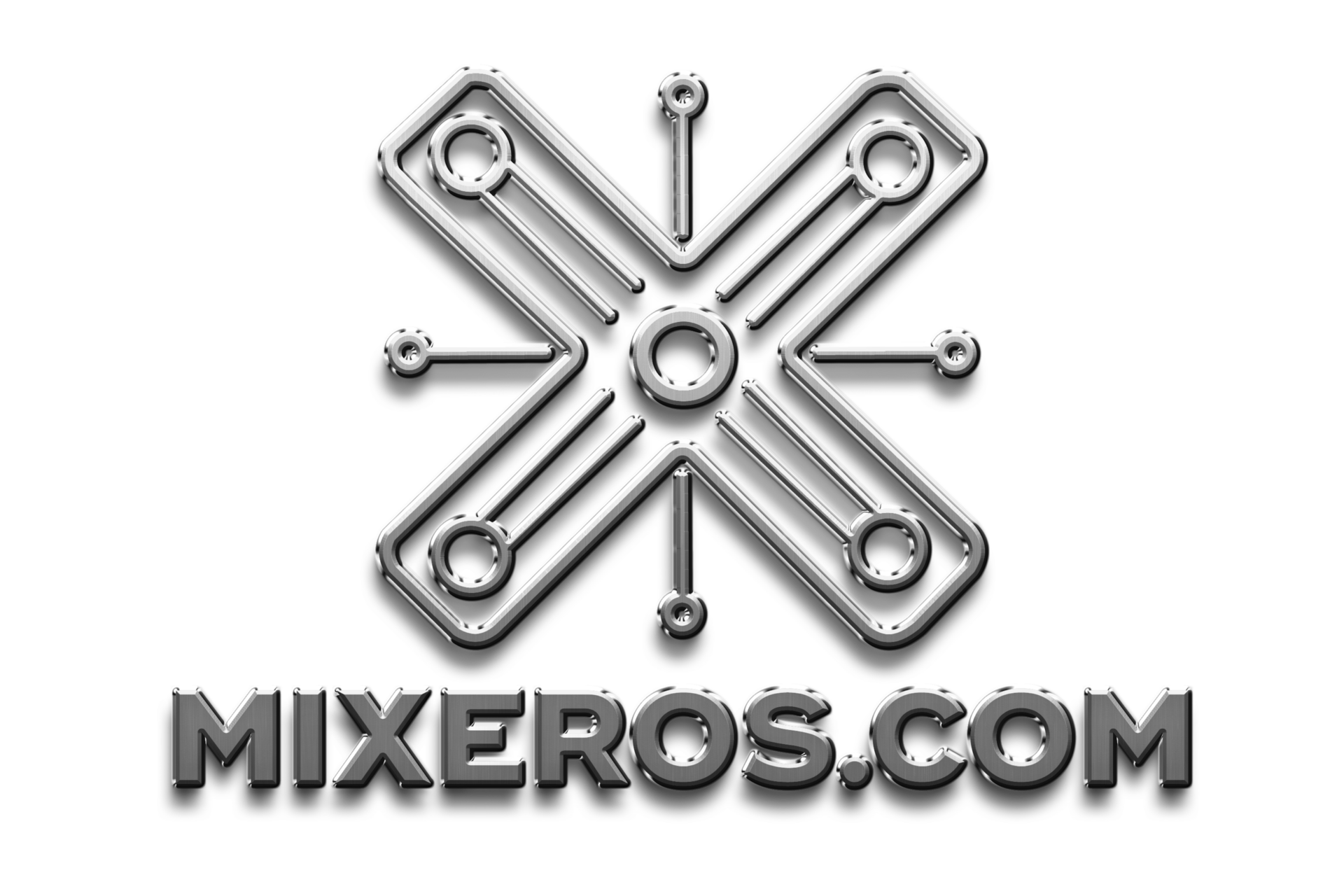 mixeros logo version 2 del 2024 plateado2